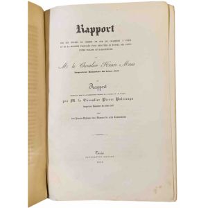 Rapport sur les études du chemin de fer de Chambéry à Turin et de la machine proposée pour exécuter le tunnel des Alpes entre Modane et Bardonnèche; par m. le chevalier Henri Maus. et Rapport rédigé au nom de la commission chargée de l'examen ...