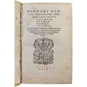 Pindari poetae vetustissimi, ... Olympia Pythia Nemea Isthmia. Per Ioan. Lonicerum latinitate donata: adhibitis enarrationibus, è Graecis scholijs, et doctissimis utriusque linguae autoribus desumptis ... 