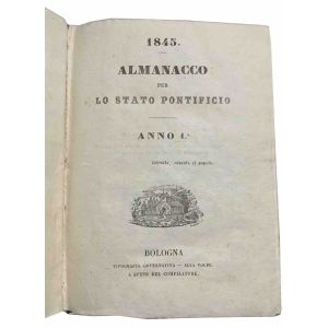Almanacco per lo Stato pontificio 1845 : anno 1
