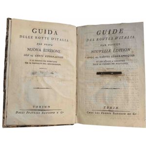 Guide des routes d'Italie par postes. Guida delle rotte d'Italia per posta