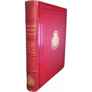 Dizionario bibliografico iconografico della Repubblica di San Marino : contenente le indicazioni delle opere pubblicate in varie lingue, con note illustrative, biografiche, rettificative. Preceduto da un blasonario e da una carta topografica