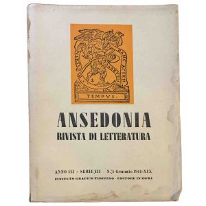 Ansedonia. Rivista di letteratura - Lettere d'Oggi. Anno III - Serie III (Annata completa)