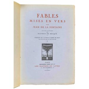 Fables mises en vers par Jean de La Fontaine - 2 Volumi
