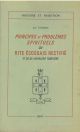  Principes et problemes spirituels di rite ecossais rectifié et de sa chevalerie templière 