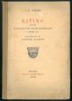 Satiro, ovvero il diavolo dei boschi divinizzato. Dramma 1770 Traduzione di L. Bianchi 