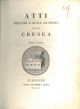  Atti dell'imp. e Reale Accademia della Crusca. Tomo primo 