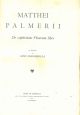  Matthei Palmerii. De captivitate Pisarum liber 