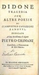  Didone, tragedia con altre poesie di Giampietro Cavazzoni Zanotti 