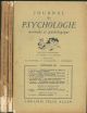  Journal de psychologie normale ed pathologique. Organe officiel de la société de psychologie. XXXIII année, 1936, annata completa Direttori: Pierre Janet e Georges Dumas 