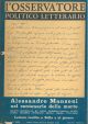 Alessandro Manzoni nel centenario della morte. Lettere inedite a Sofia e al genero. Numero monografico di: L'osservatore politico letterario. Rivista mensile diretta da Giuseppe Longo. 1973/5 