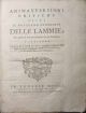 Animavversioni critiche sopra il notturno congresso delle lammie, per modo di lettera indiritte ad un letterato. S'aggiugne il Discorso del P. Gaar sulla strega d'Erbipoli... il Ragguaglio sulla strega di Salisburgo e Compendio storico della stregheria