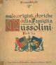 Le origini storiche della famiglia Mussolini 
