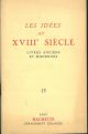 Les idées au xviii siècle. Livres anciens et modernes.  Catalogo 15.1425 titoli 