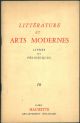 Littérature et arts modernes. Livres et périodiques. Catalogo 16. 1138 titoli 
