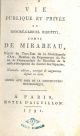 Vie publique et privée de Honoré-Gabriel Riquetti comte de Mirabeau 