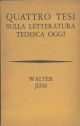  Quattro tesi sulla letteratura tedesca oggi. Temi, stili, tendenze 