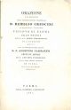 Orazione in morte del ... D. Remigio Crescini benedetto Cassinese vescovo di Parma... 