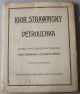 Pétrouchka. Scenes burlesques en 4 tableaux. Partition d'orchestre. 1re representation sur le Theatre du Chatelet. Direction de M. Serge de Diaghilew. (Paris, 13 juin 1911) (R. M. V. 127) 