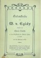  Gedenkrede fur M. V. Egidy gehalten von (...) in der Gesellschaft fur ethische Kultur zu Jena am 21 februar 1899 