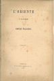 L' Oriente. Carme 