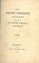 Sul vestire disonesto. Orazione dell'Abate Antonio Cesari Veronese 