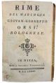 Rime del marchese Giovan-Gioseffo Orsi, bolognese