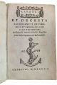 Canones et decreta sacrosancti oecumenici et generalis Concilij Tridentini. Sub Paulo 3. Iulio 3. & Pio 4. Pont. Max. Cum indice dogmatum, & reformationis