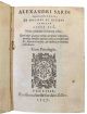Alexandri Sardi Ferrariensis, De moribus ac ritibus gentium libri 3. Nunc primum in lucem editi. ..
