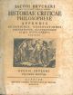  Historiae criticae philosophiae appendix accessiones, observationes emendationes, illustrationes atque supplementa exhibens. Operis integri volumen sextum 