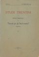 Studi Trentini. Rivista trimestrale della 