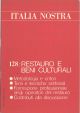 Restauro e beni culturali. In: Italia nostra: anno XVII, n. 128, settembre 1975 