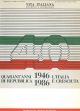  1946-1986. Quarant'anni di repubblica. L'Italia è cresciuta 