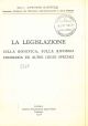 La legislazione sulla bonifica, sulla riforma fondiaria ed altre leggi speciali 