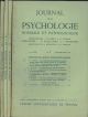 Journal de psychologie normale ed pathologique. 57° année, 1960, annata completa Fondatori: Pierre Janet e Georges Dumas Direttori: P. Guillaume e I. Meyerson 