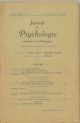 Journal de psychologie normale ed pathologique. Organe officiel de la société de psychologie. XXXI° année, n° 1-2, janvier-fevrier 1934 Direttori: Pierre Janet e Georges Dumas 