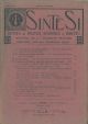 Sintesi. Rivista di politica economia e diritto. Anno III, 1922, n. 1-2 Direttore Francesco Graziano Redattore Francesco Ricci 