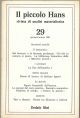Il piccolo Hans. Rivista di analisi materialistica. N° 29, gennaio/marzo 1981 