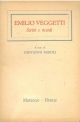  Emilio Veggetti. Scritti e ricordi 