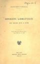 Operisti-librettisti dei secoli XVII e XVIII. Estratto dalla Rivista musicale italiana 