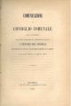  Comunicazione al consiglio comunale sulla necessità di provvedimenti amministrativi a riguardo dell'ospedale mantenuto dalla congregazione di Carità. Letta nella seduta 2 agosto 1872 