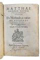 Matthaei Gribaldi Mophae ..., De methodo ac ratione studendi libri tres. Lege quisquis ingenio delectaris, & fruere