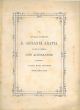 Al novello sacerdote D. Giovanni Aratta lo zio paterno Don Alessandro parroco a Santa Maria Maggiore offre esultante 