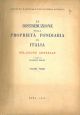 La distribuzione della proprietà fondiaria in Italia. Volume primo: Relazione generale 
