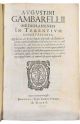 Augustini Gambarellii Mediolanensis in Terentium Observationes