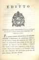  Editto. Per espresso comando della Santità di Nostro Signore il regolamento che pubblichiamo nel sovrano Suo Nome è diretto alla repressione dei delitti col mezzo di corrispondenti pene stabilite su basi fisse ed applicabili nei respettivi casi dai giudi