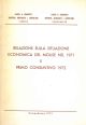  Relazione sulla situazione economica del Molise nel 1971 e primo consuntivo 1972 