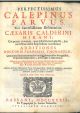  Perfectissimus Calepinus parvus, sive correctissimum dictionarium Caesaris Calderini Mirani, cui praeter ea omnia, quae ipsi alias sunt adjecta, hac novissima nostra impressione accesserunt additiones doctoris Francisci Thomasucii ... quibus ex arte cust
