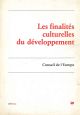 Les  finalités culturelles du développement 