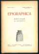 Epigraphica. Rivista italiana di epigrafia. Anno ventesimo - Fasc. 1-4. Genn. - Dic. 1958. 