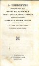 S. Hieronymi ecclesiae doct. max. vitae exempla excellentium christianorum selecta et illustrata ad usum juventutis 